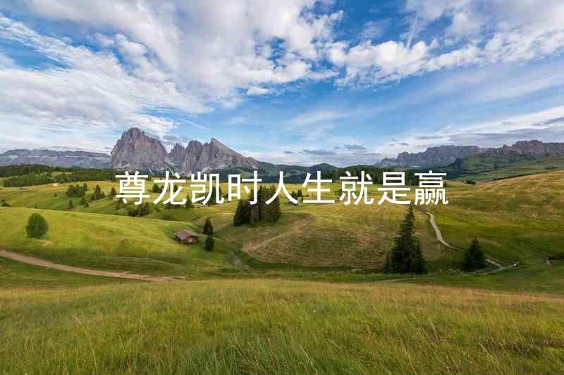 尊龙凯时人生就是赢