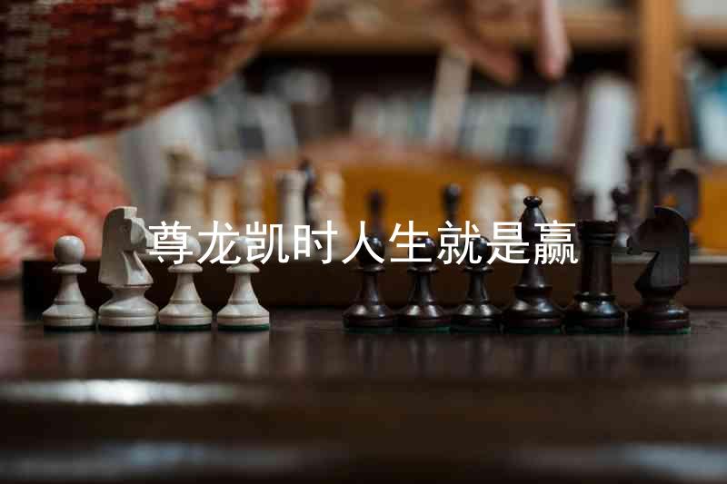 尊龙凯时人生就是赢